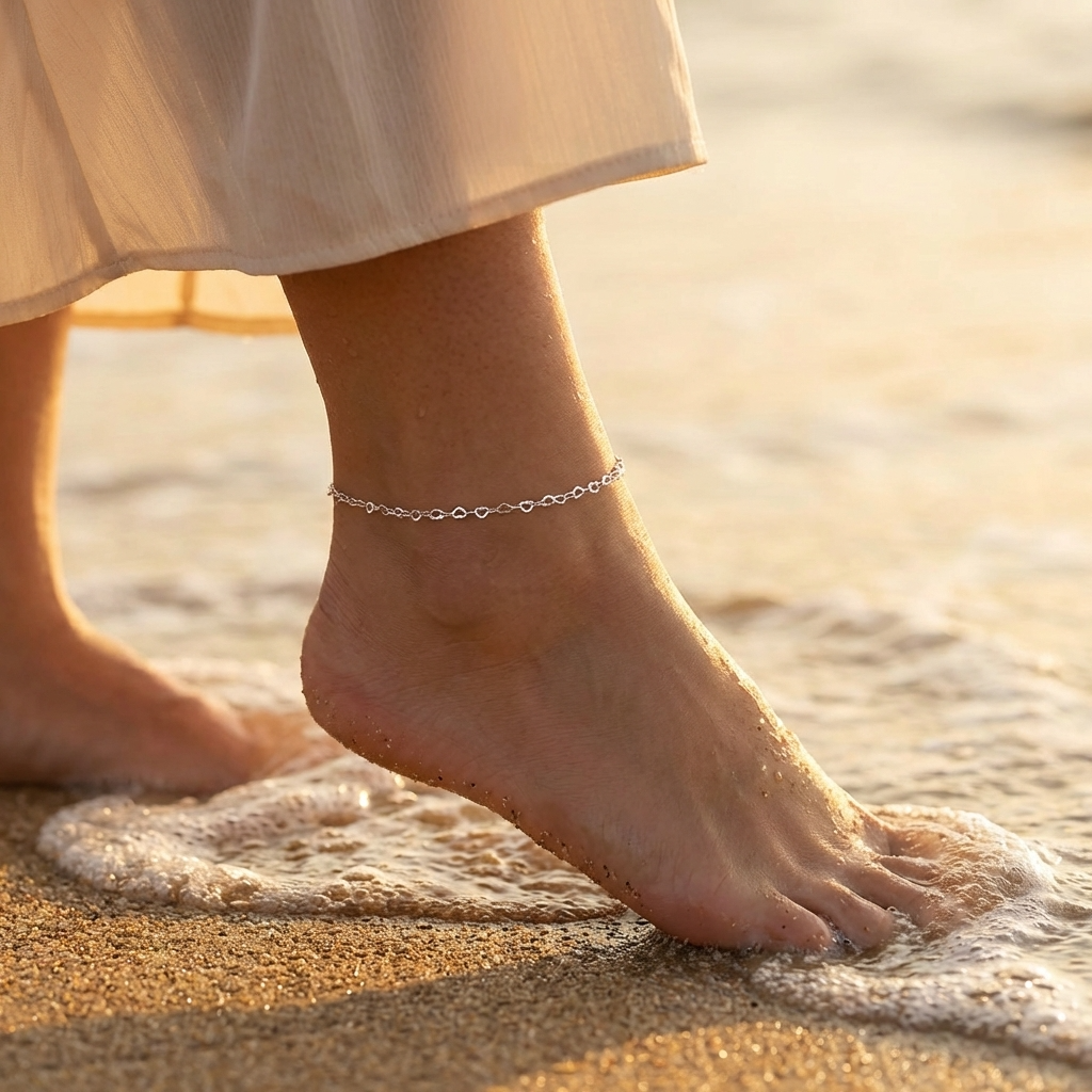 Luna Linked Hearts Anklet