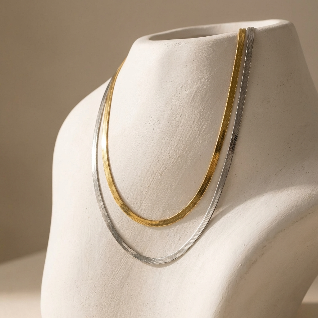 Leila Herringbone Necklace