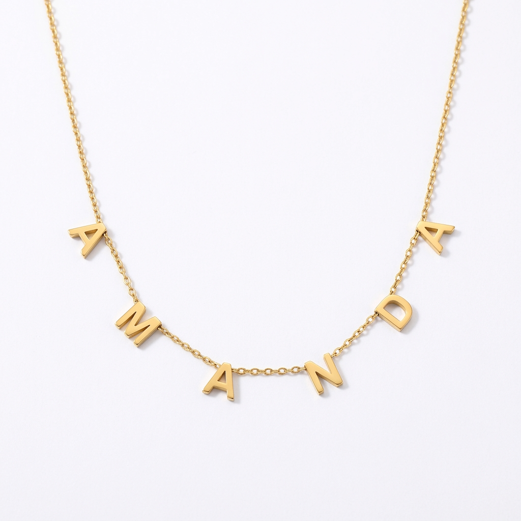 Spaced Initial Necklace