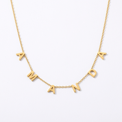 Spaced Initial Necklace