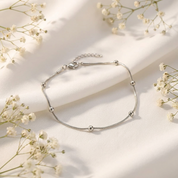 Miya Gold Beads Anklet