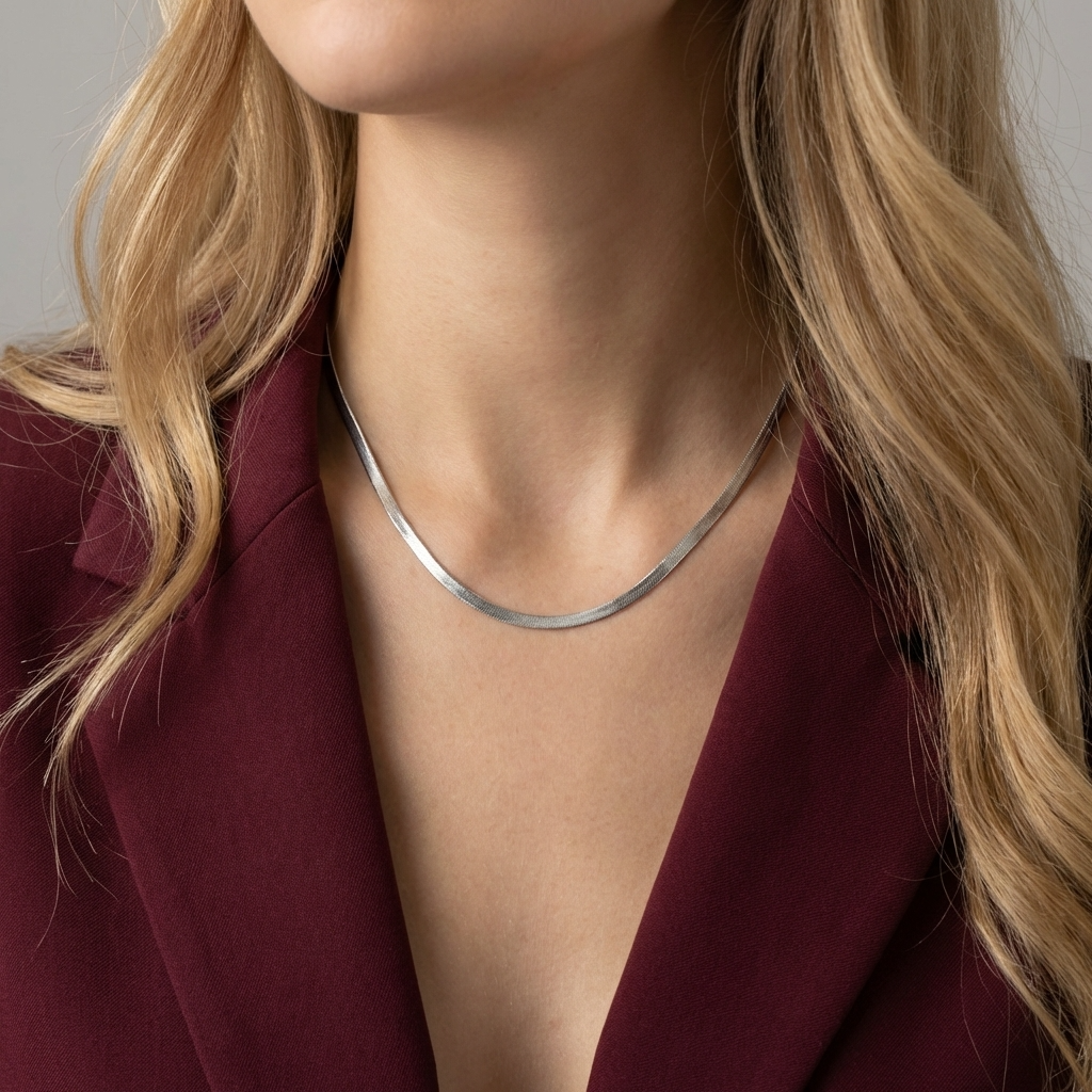 Leila Herringbone Necklace