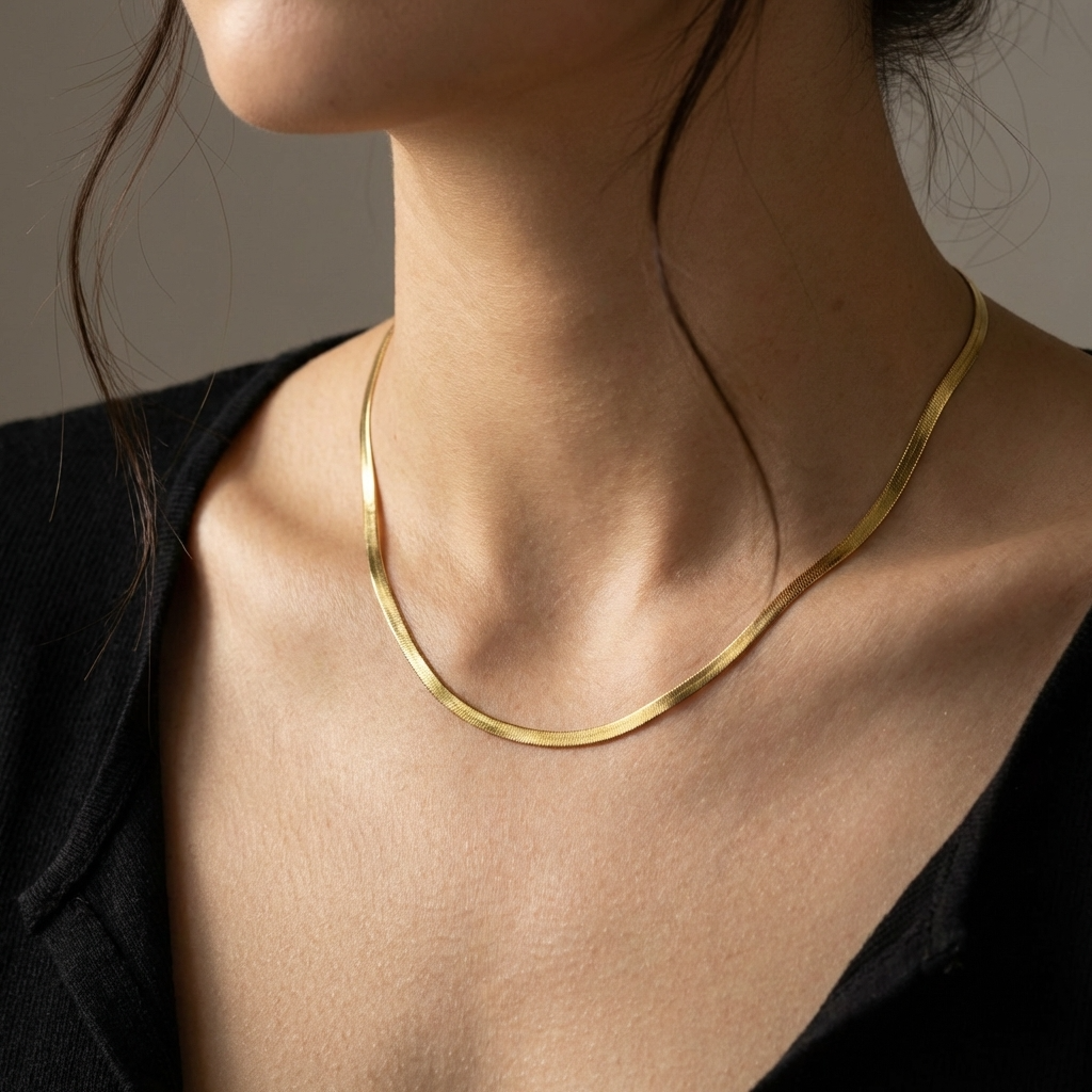 Leila Herringbone Necklace