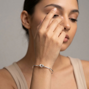 Nora Silver Knot Cuff Bracelet