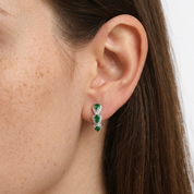 Juliette Emerald Hoops