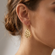 Amaya Textured Drop Earrings