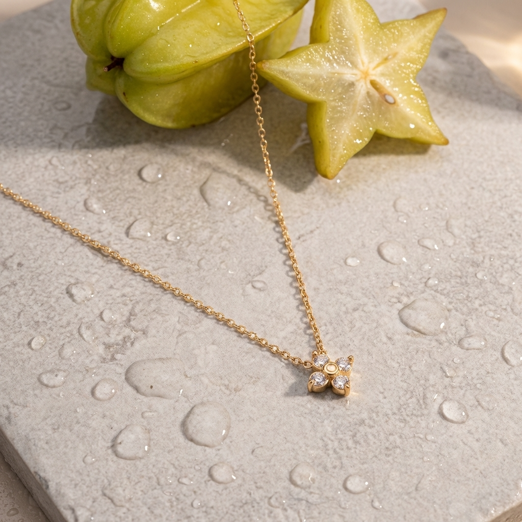Iris Clover Necklace
