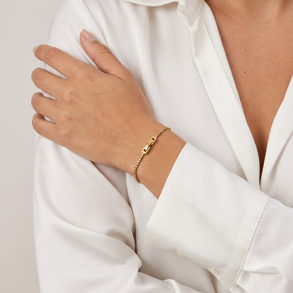 Keira Peridot Crystal Bracelet