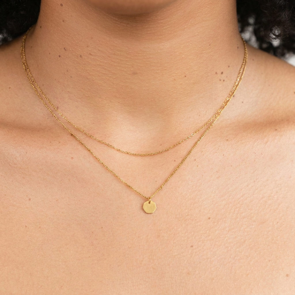 Miranda Gold Tiered Necklace
