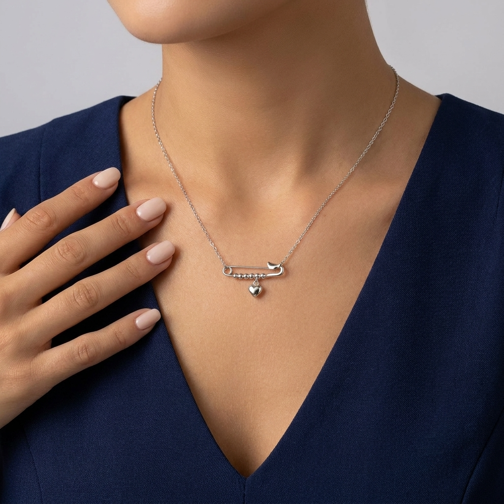 Amara Silver Pendant Necklace
