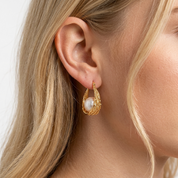 Golden Nest Hoops