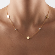 Naya Crystal Clover Necklace