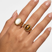 Mila Cabochon Ring Set