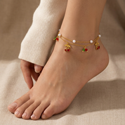 Rosetta Cherry Anklet