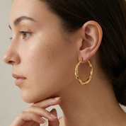 Liora Polished Hoop Earrings