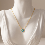Teya  Aqua Blue Necklace