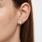 Iris Square Stud Earrings