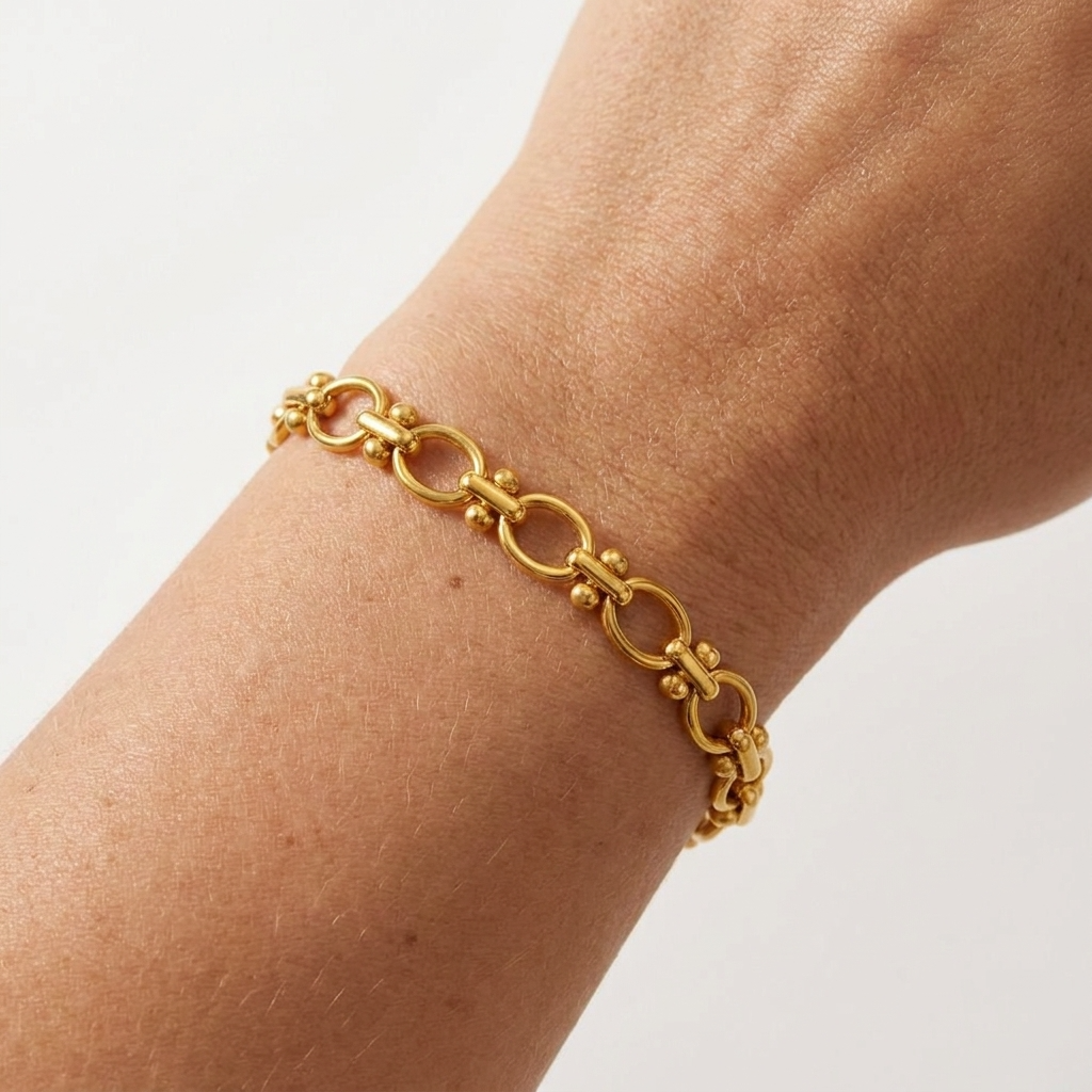Classic Gold Link Bracelet