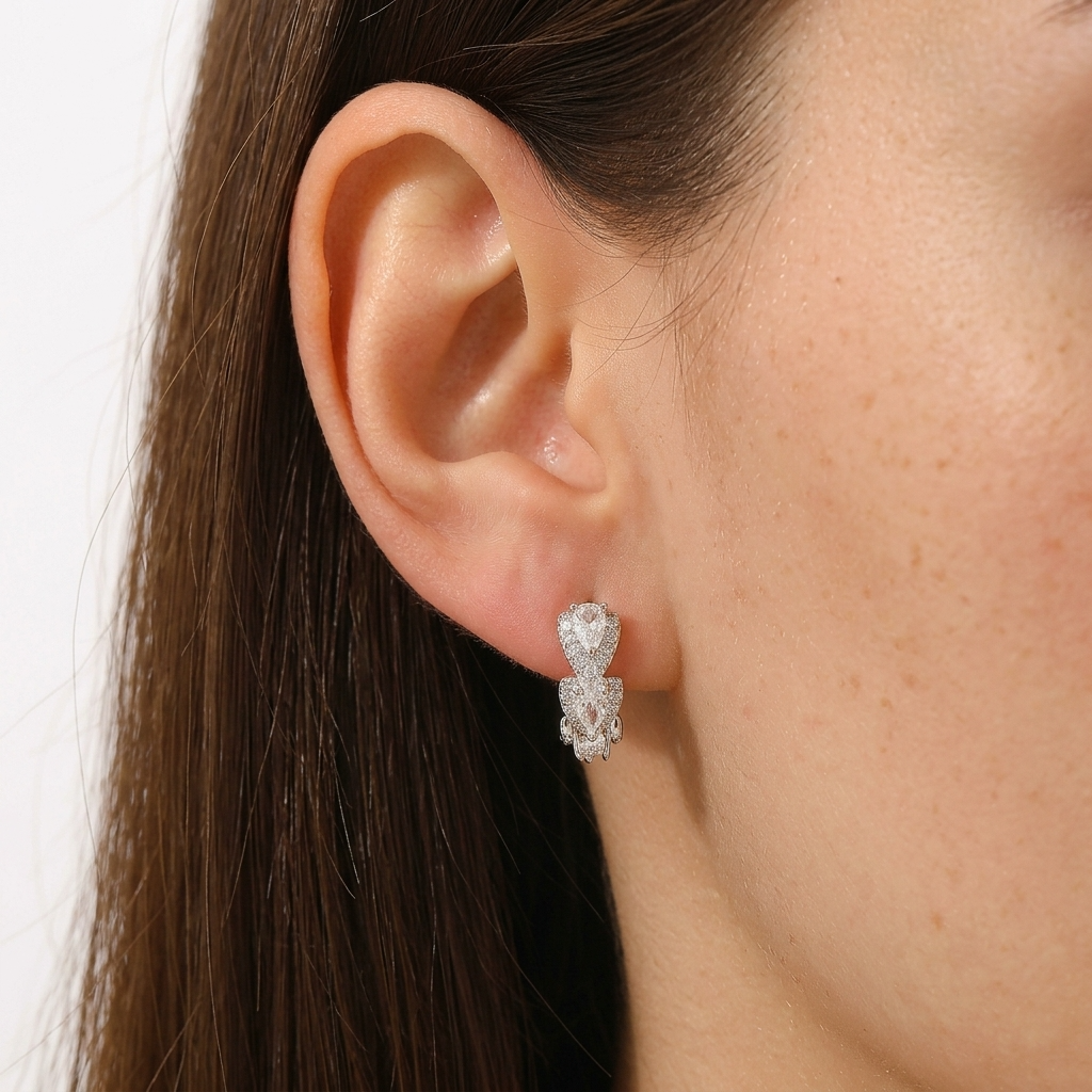 Juliette Crystal Hoops