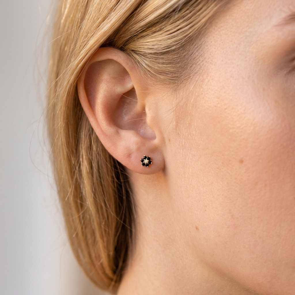 Cleo Flower Stud Earrings
