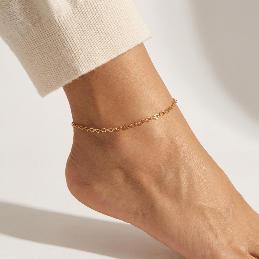 Luna Linked Hearts Anklet