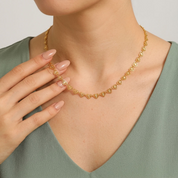 Cora Gold Heart Jewelry Set