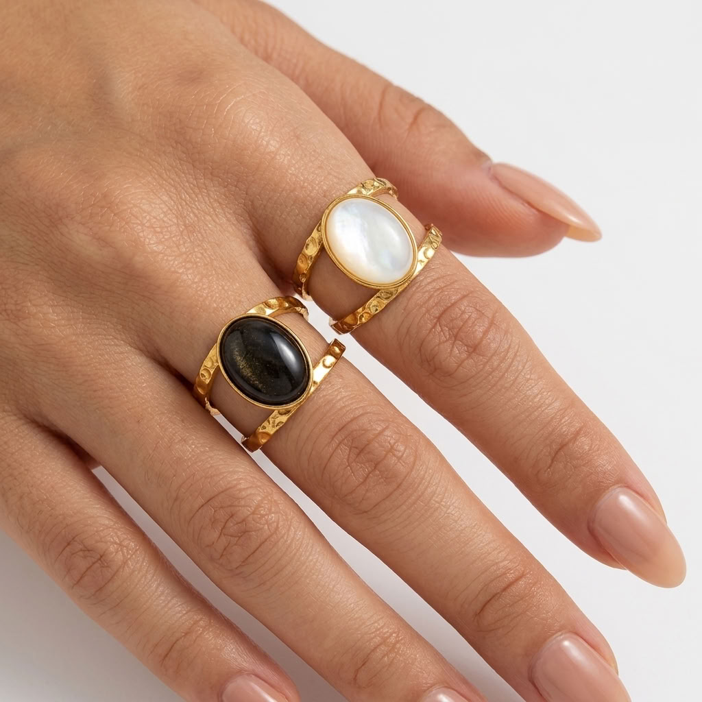 Nova Cabochon Ring Set