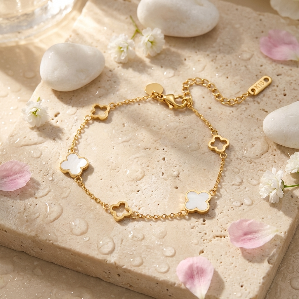 Mira Clover Chain Bracelet