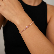 Mila Heart Tennis Bracelet