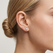 Daisy Sterling Silver Studs