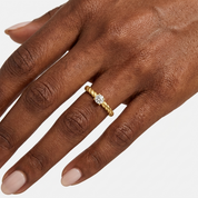 Milan Twisted Crystal Ring