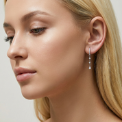 Selene Silver Drop Earrings