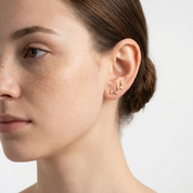 Delia Crystal Leaf Earrings