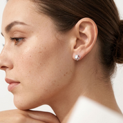 Iris Square Stud Earrings