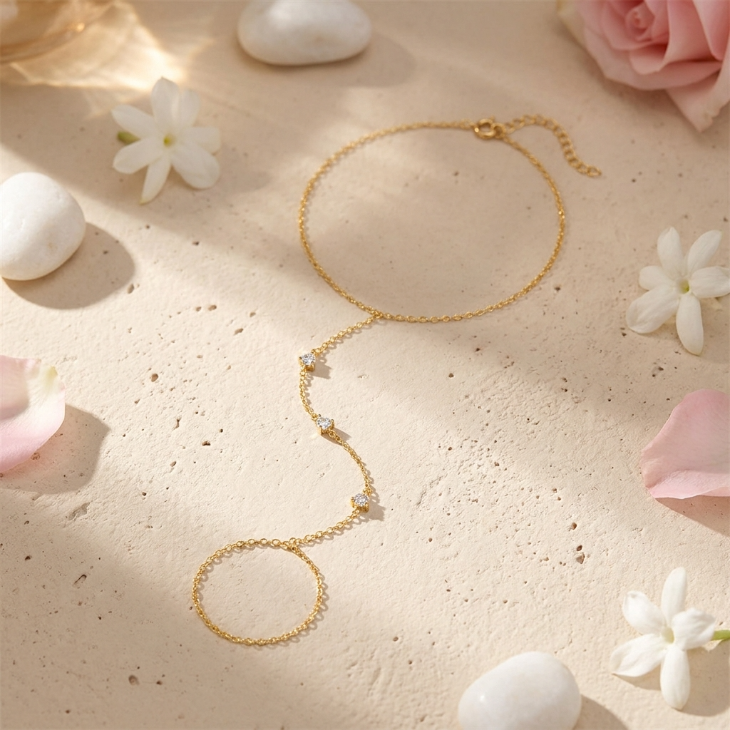 Dahlia Delicate Hand Chain