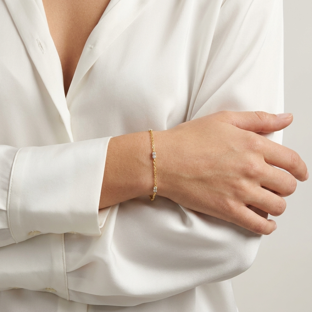 Zehra Dainty Crystal Bracelet