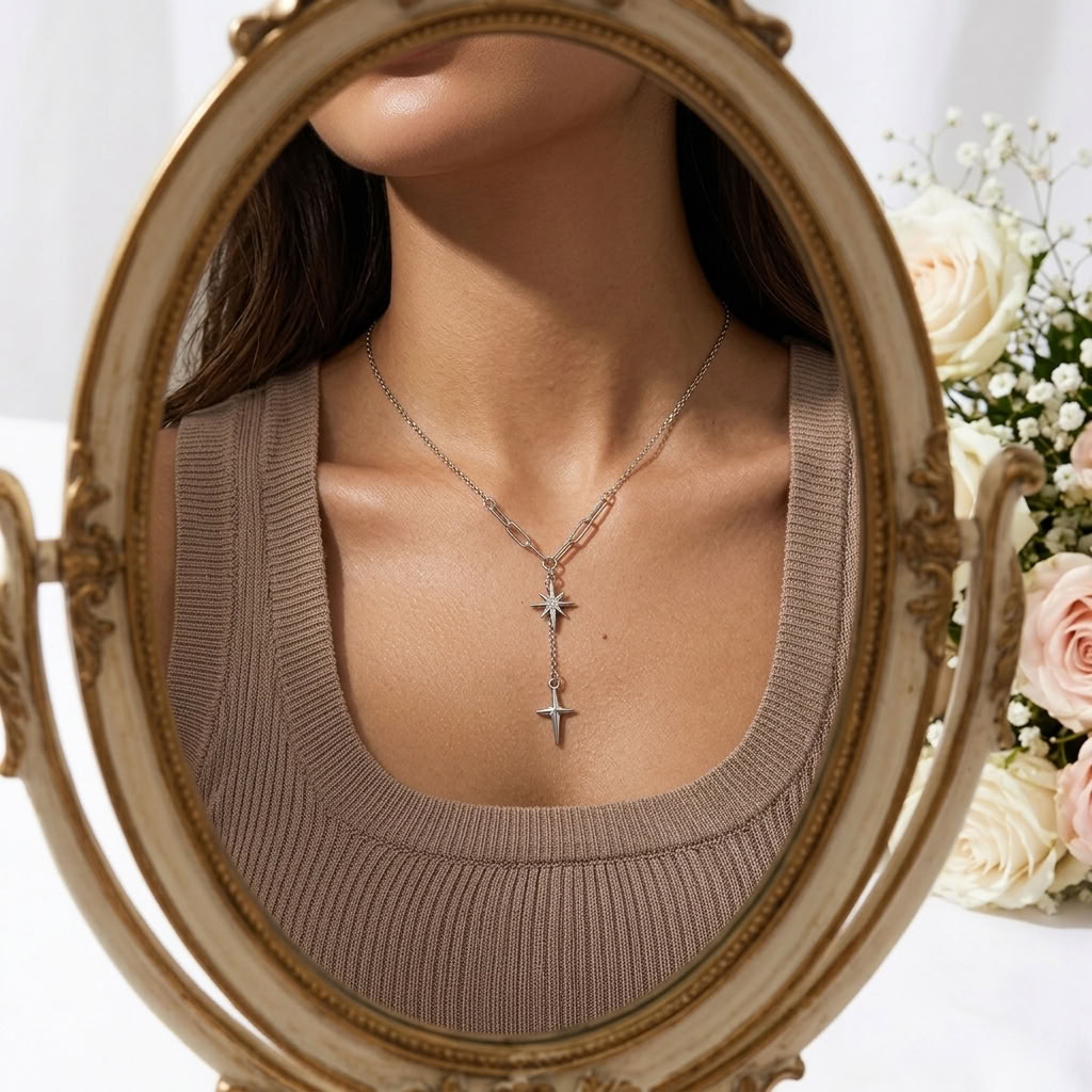 Stella Silver North Star Necklace
