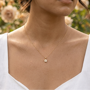 Freya Crystal Flower Necklace