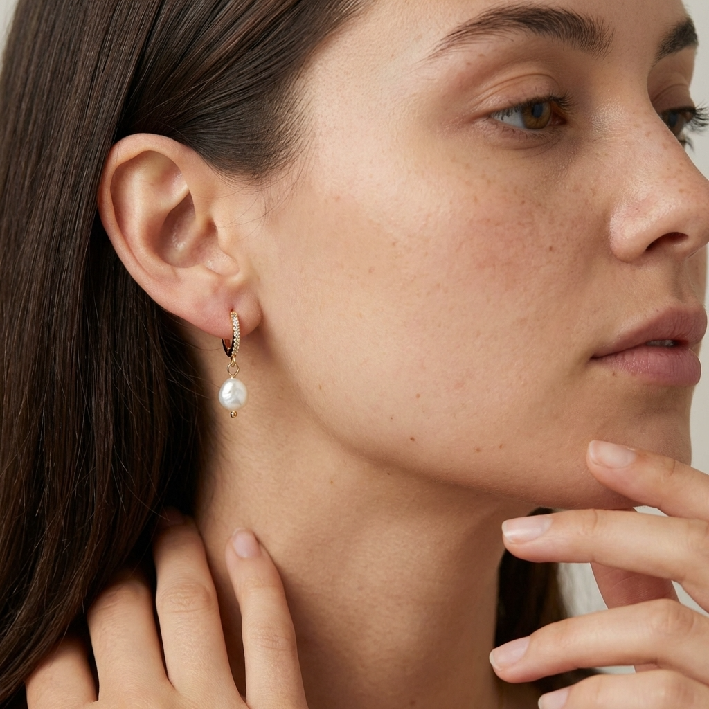 Amélie Pearl Hoops
