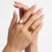 Mila Cabochon Ring Set