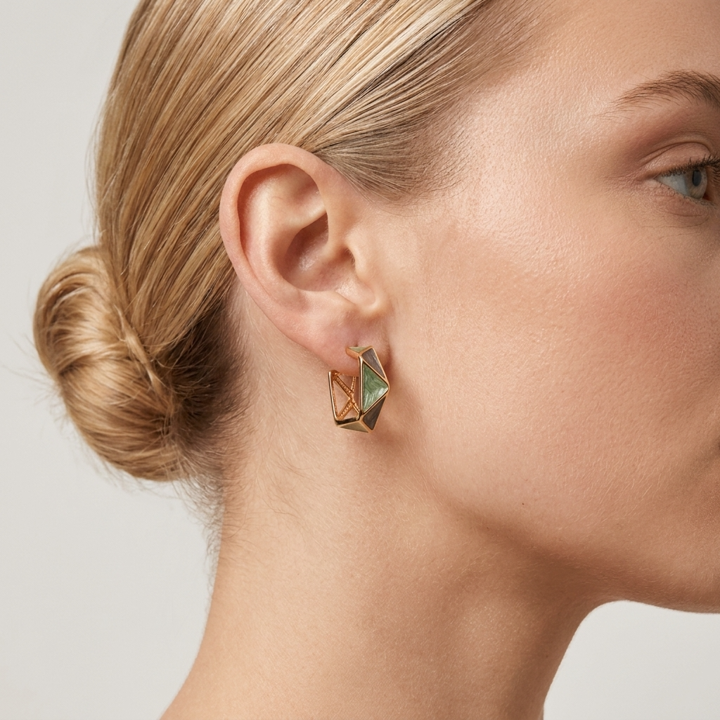 Cleo Emerald Earrings