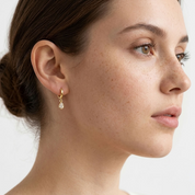 Mila Dainty Teardrop Gold Huggies