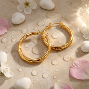 Liora Polished Hoop Earrings