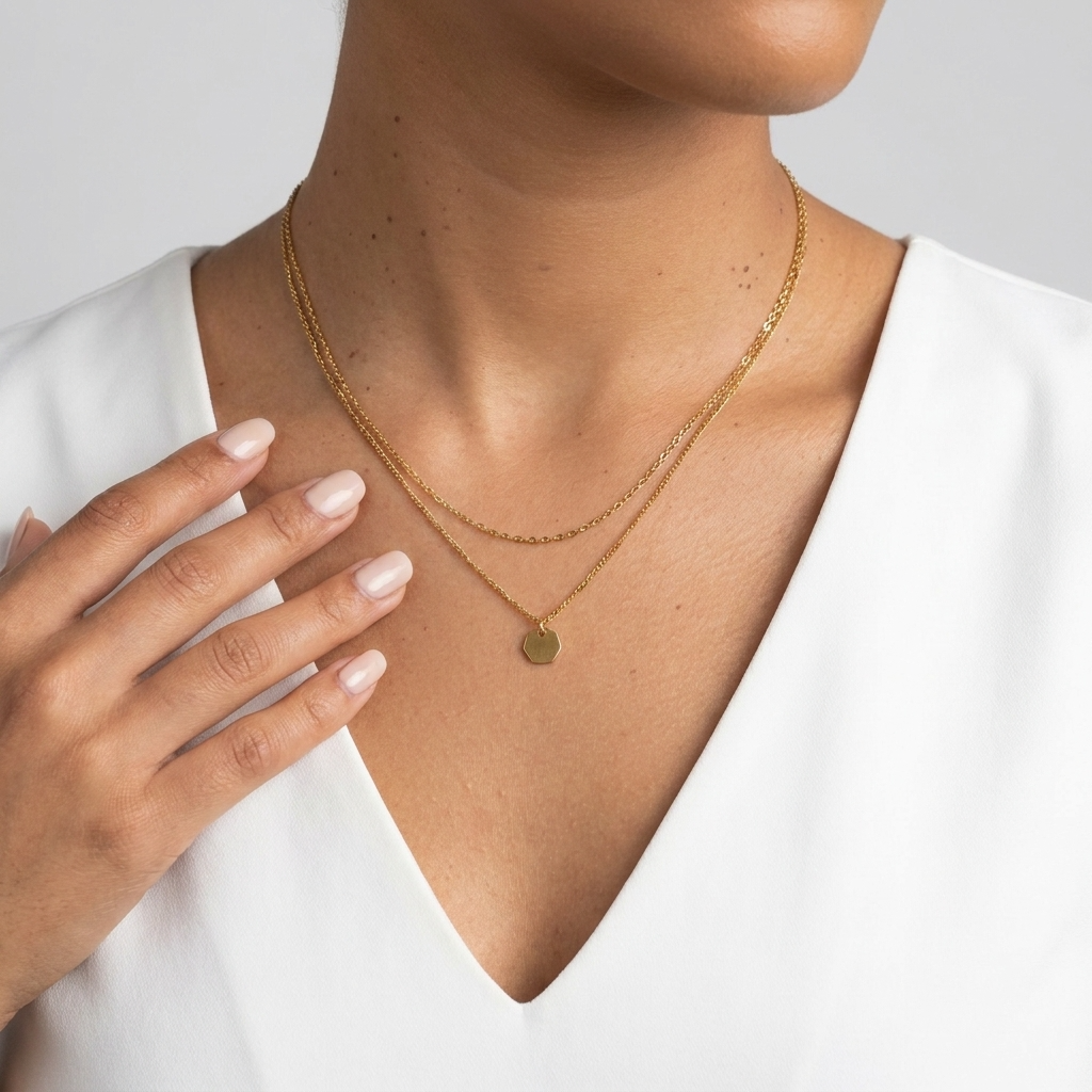 Miranda Gold Tiered Necklace