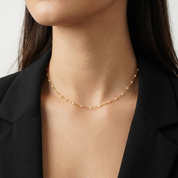 Isla White Bead Necklace