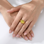 Odette Yellow Cat's Eye Ring