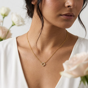 Celine Sparkle Clover Necklace