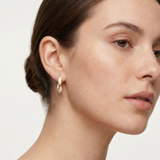 Pearl Twist Statement Hoops