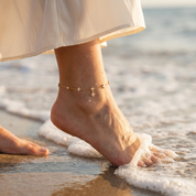 Ophelia Sparkling Clover Anklet
