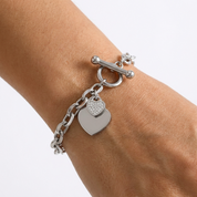 Isla Silver Hearts Bracelet